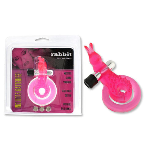 COCK&BALL RING RABBIT JELLY VIBE PI