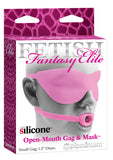 FF ELITE OPEN MOUTH GAG&MASK S PINK