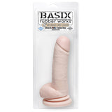 BASIX 8" DONG W SUCTION CUP FLESH