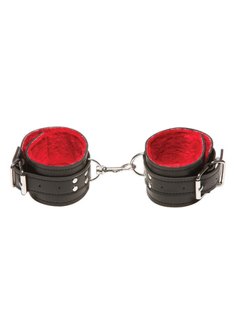 X-PLAY PASSION FUR ANCLE CUFFS RED