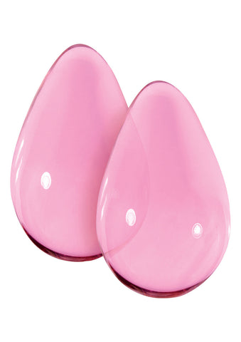 CRYSTAL LARGE GLASS EGGS PINK