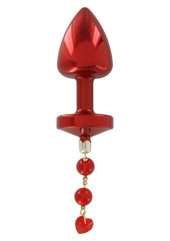 JEWELL BUTTPLUG RED T2