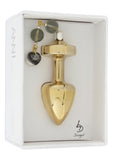 JEWELL BUTTPLUG GOLD PLATED T1