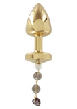 JEWELL BUTTPLUG GOLD PLATED T2