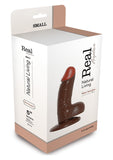 DILDO REAL RAPTURE BROWN 5 INCH