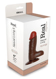 DILDO REAL RAPTURE BROWN 6 INCH