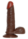 DILDO REAL RAPTURE BROWN 6.5 INCH