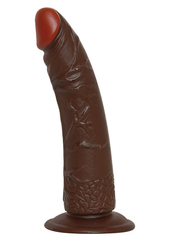 DILDO REAL RAPTURE BROWN 7 INCH