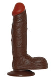 DILDO REAL RAPTURE BROWN 7.5 INCH