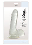 DILDO REAL RAPTURE CLEAR 8 INCH