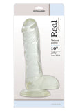 DILDO REAL RAPTURE CLEAR 10 INCH