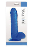 DILDO REAL RAPTURE BLUE 10 INCH