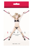 SINFUL BED RESTRAINT STRAPS PINK