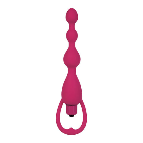 SILICONE VIBRATING BEADS PINK